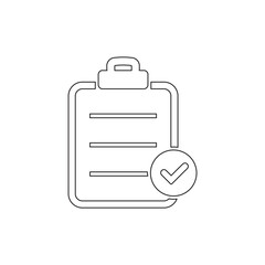 Business task icon vector illustration outline