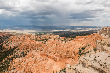 Rain over Bryce Canyon National Park