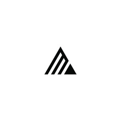 m letter vector logo abstract