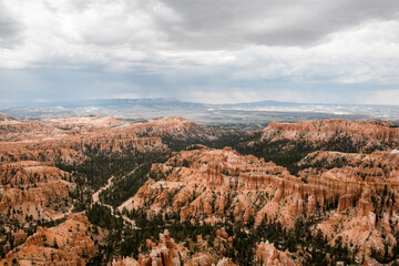 Aerial shot Bryce Canyon National Park