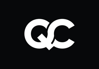 Q C Initial Letter Logo design, Graphic Alphabet Symbol for Corporate Business Identity