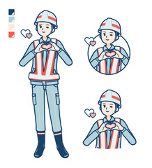 simple reflection vest man_heart-mark-hand-sign
