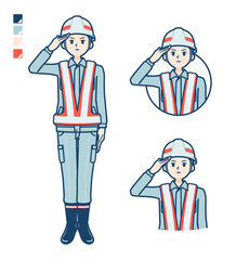 simple reflection vest man_salute