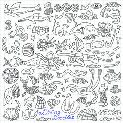 sea life - doodles