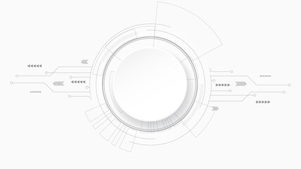 Grey white Abstract technology background,Hi tech digital connect, communication, high technology concept, science, technology background