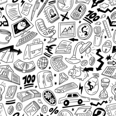 Business seamless vector background