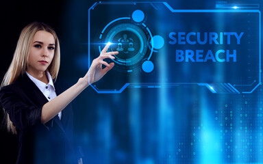 Business, Technology, Internet and network concept. Young businessman working on a virtual screen...