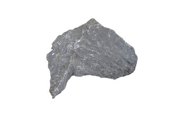 Raw of Limestone sedimentary rock isolated on a white background