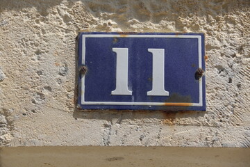Numéro d’habitation n°11 sur l'Île de Ré