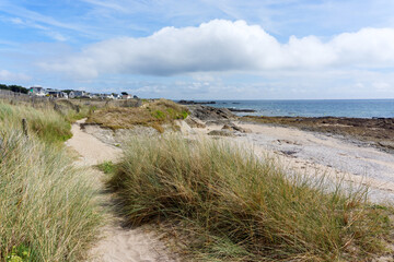   La Govelle bay in the Guerande peninsula                          