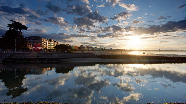 La baule bay in Loire-Atlantique coast