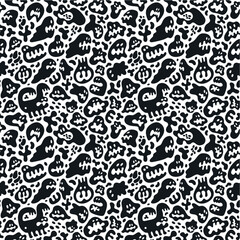 microbes,monsters - seamless pattern