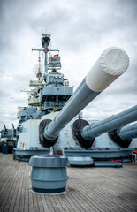 Wilmington, North Carolina/USA - August 5 2019: USS North Carolina (BB-55)