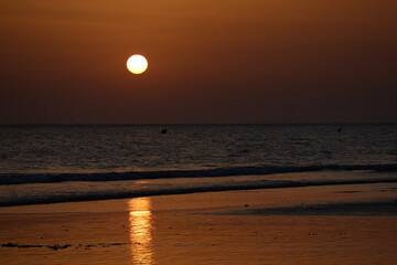 Sunset on the El Palmar beach in Vejer de la Frontera. Cadiz Andalusia. Spain © JaviJfotografo
