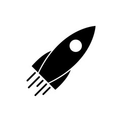 Rocket set icons, startup icon isolated on white background