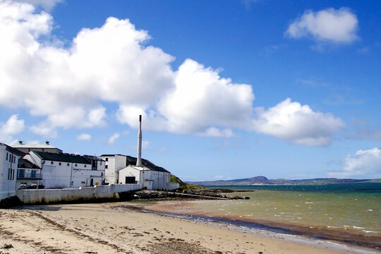 The beach in Bowmore with views over Loch Indaal on Islay