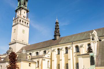 Fototapeta na wymiar The Jasna Gora monastery in Czestochowa city, Poland