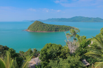 View on green island in the sea, Koh Yao, Thailand