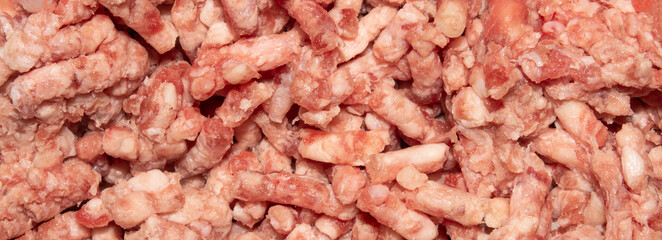 Minced meat.Texture of minced meat.Background of fresh minced meat.