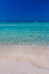 Majorca Es Trenc ses Arenes beach in Balearic Islands, Spain, July 2020