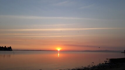 Obraz premium sunset over the sea