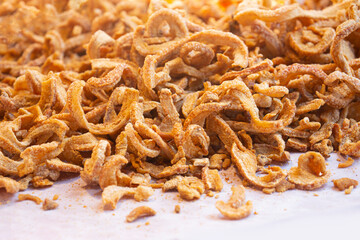 Pork snack or pork cracklin.