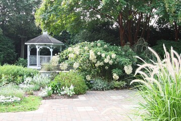 JC Raulston Arboretum white garden at nc state university