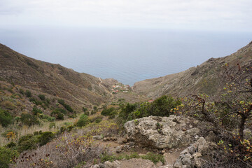 village in a valley between mountains in Tenerife