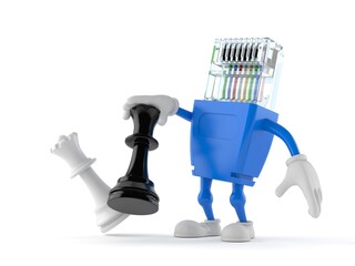 Network character playing chess