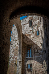 Fototapeta na wymiar Il centro storico di Perugia, un insieme di storia, arte e cultura
