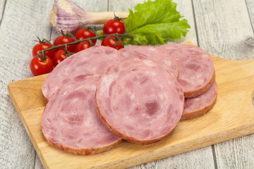 Natural ham made from pork