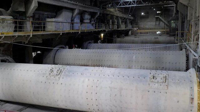 Ball Mill At A Cement Factory