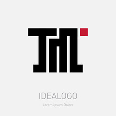 T and M - initials, logo. TM - design element or icon. Elegant Monogram template or logotype.