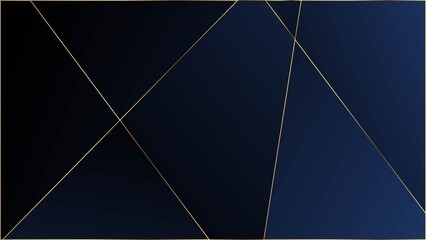Blue Luxury Polygon Pattern. Rich Silver VIP Geometric Celebration 
