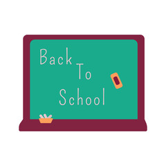 School board with the inscription back to school vector