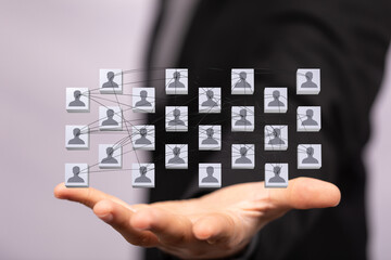 organization chart team concept networking group