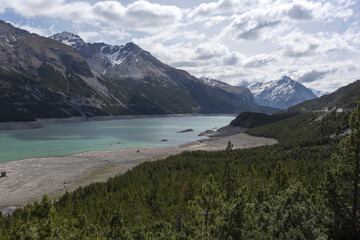 Landscape view of Cancano lakes