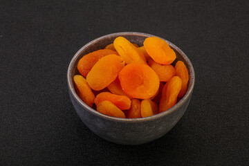 Sweet tasty dried apricot heap