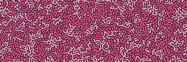 Turing background, organic liquid texture. Pattern with fluid ink shapes, pink brown color