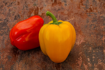 Ripe sweet Bulgarian bell pepper