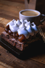 cup of coffee and cake