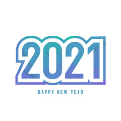 Happy new year 2021 greeting card and banner design template