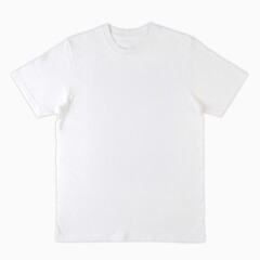 Blank white shirt mock up template, front view, isolated on white background, plain t-shirt mockup....