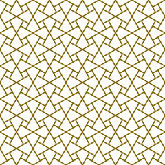 Seamless arabic geometric ornament in brown color.