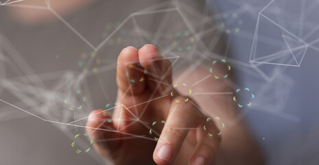 script binary code interface digital touch