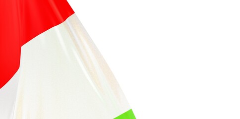 italy flag digital modern in the wind 3d