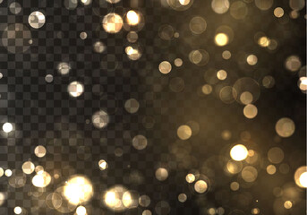 Gold bokeh blur - obrazy, fototapety, plakaty