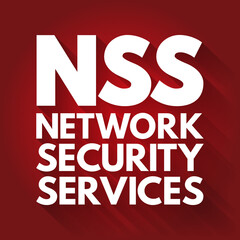 NSS - Network Security Services acronym, technology concept background