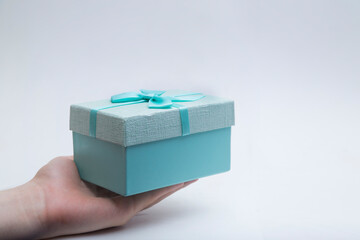 The gift box is on a white background.