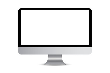 Computer Monitor Display Realistic Monoblock monitor with a blank screen